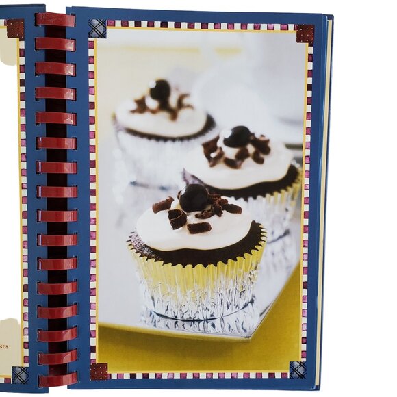 VTG Old Fashioned Bake Sale Recipe Cookbook Desserts Comb Binding Color Pictures - Picture 5 of 7